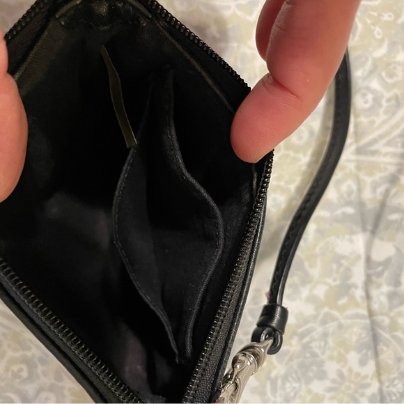COACH wristlet- black - Picture 5 of 8